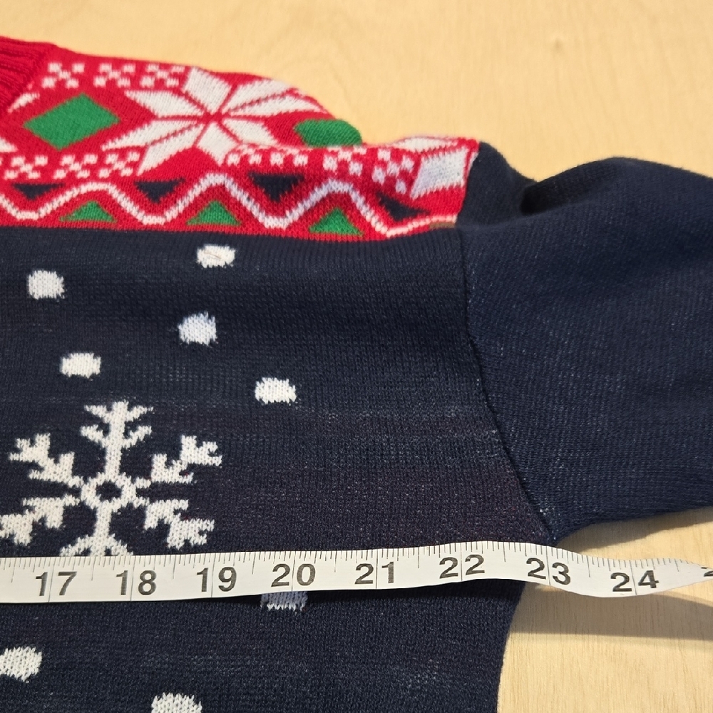 CH13 NWT Festive Snowman Christmas Sweater Pullover Relaxed Fit Plus 1X 2X 3X - Picture 5 of 9